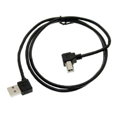 3 ft / 91cm A Right Angle to B Right Angle USB Cable for HP Cabletolink