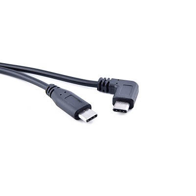 27cm angle USB Type C otg male to USB Type C male power charging cable