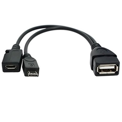 USB 2.0 Data Charge Y Splitter Cable FOR MEDIA STICKS, STREAMING DEVICES, PHONES, GAME CONSOLES