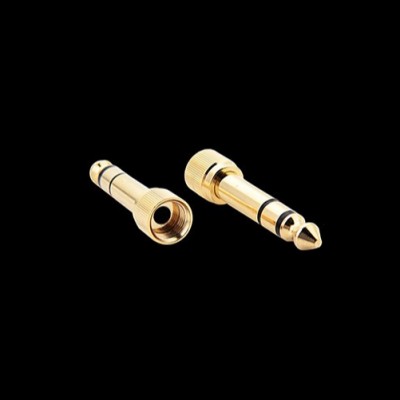 TRS 3.5mm female to 6.3mm male 1/4" to 1/8" audio adapter