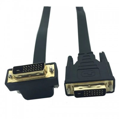 Flat Type DVI Male to DVI male 90 degree cable 2019 Cabletolink